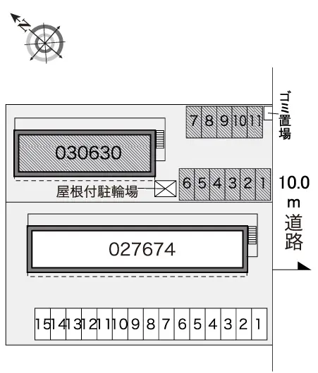 ★手数料０円★札幌市北区新琴似十一条　月極駐車場（LP）